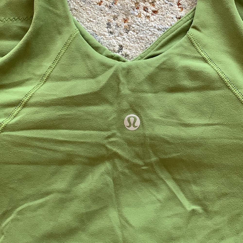 Lululemon Align Avocado Green V-Neck Tank Top - Picture 3 of 6
